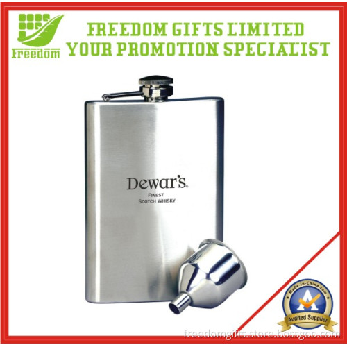Customized Logo Promotional Metal Hip Flask (FREEDOM-MH06)